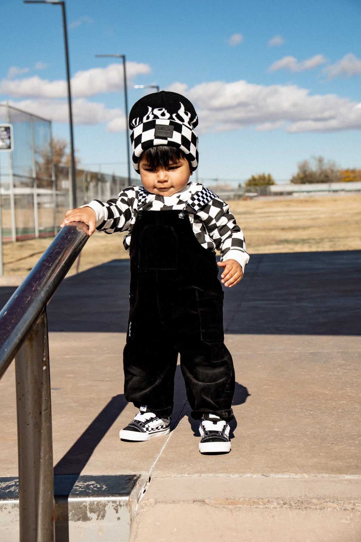 Checker Flame Beanie