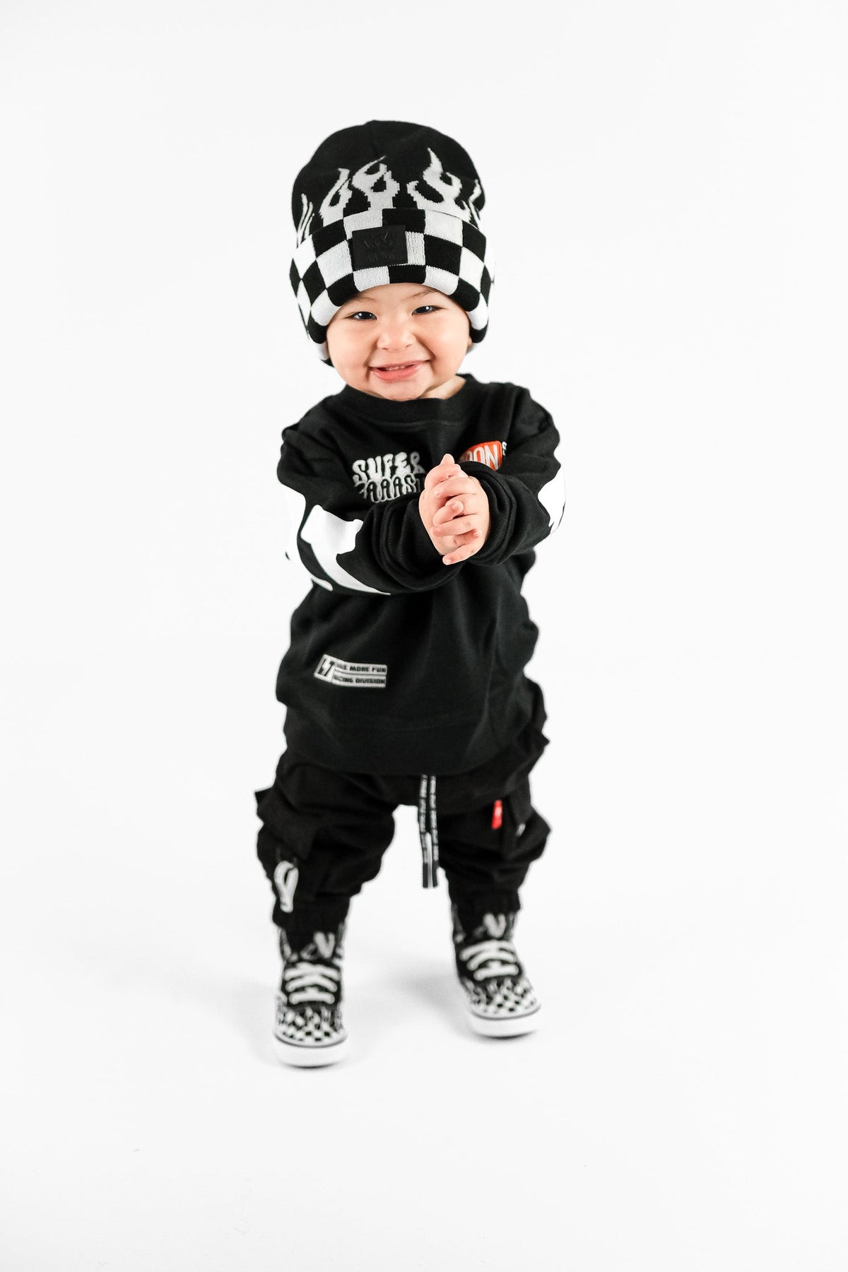 Checker Flame Beanie